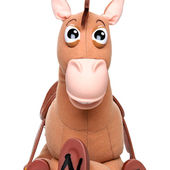 Réplica de Perdigón "Bullseye", de las películas Toy Story. Figura de 40 cm. de altura aproximadamente. Revive las aventuras de esta gran saga con la réplica de Perdigón. El muñeco está realizado en vinilo y suave tela al igual que en la película.