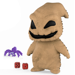 Figura de Oogie Boogie realizada en vinilo perteneciente a la línea ¡5 Estrellas! de Funko. La figura tiene una altura aproximada de 8 cm., y está basada en la película Pesadilla antes de Navidad. 