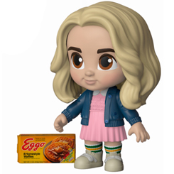 Figura de Once (Eleven) realizada en vinilo perteneciente a la línea ¡5 Estrellas! de Funko. La figura tiene una altura aproximada de 8 cm., y está basada en la serie de televisión Stranger Things.