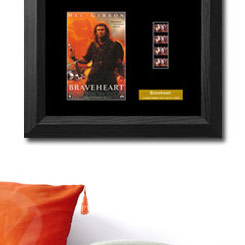 Cuadro con el poster de la película Braveheart, incluye un  negativo original.  Incluye certificado. Edición Limitada a 1000 unidades.