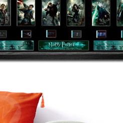 FilmCell número 1 de 1000. Film Cell Edición Limitada Deluxe de Harry Potter y Las Reliquias de la Muerte, este cuadro está compuesto por seis posters de Hermione Granger, Harry Potter.