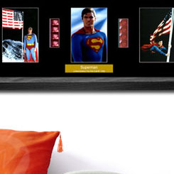 Edición limitada cuadro con fotos de Superman, incluye 6  negativos originales de la película.  Incluye certificado. Edición Limitada a 1000 unidades.