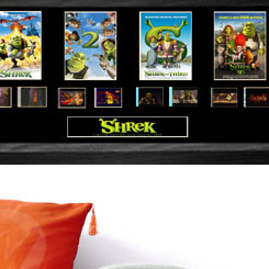 FilmCell de Shrek de Dreamworks con este cuadro con cuatro posters y 8 negativos originales. 