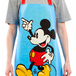 Haz que tus momentos en la cocina sean diferentes con este simpático delantal de Mickey Mouse, el popular personaje de la factoría Disney. Este precioso delantal está realizado en algodón.