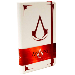 Diario del logo Assassin's Creed basado en la fantastica franquicia de Assassin's Creed. Este precioso diario tiene unas dimensiones aproximadas de 13 x 21 cm., y una construcción robusta para que puedas apuntar en sus 192 páginas.