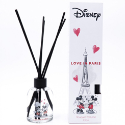 Difusor de fragancias Disney Love In Paris. Las notas olfativas de esta perfumado ramo Disney Love in París, con la imagen de la mítica pareja formada por Mickey y Minnie