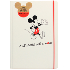 Réplica Oficial de la libreta de Mickey Mouse "It All Started With A Mouse" basado en el popular personaje de la factoría Disney.