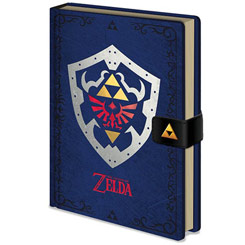 Réplica Oficial de la libreta del famoso escudo Hylian Shield basado en el videojuego de The Legend of Zelda. 