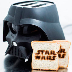 Tostadora de Darth Vader basada en la saga de Star Wars, despertar ahora ya no será lo mismo con esta divertida tostadora que dejará grabado el logo de Star Wars en tus tostadas.