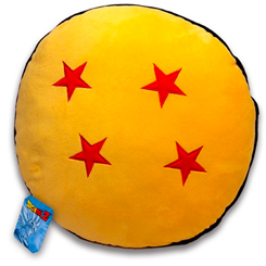 Cojin oficial con la forma de la bola de Dragón basada en el manga Dragon Ball. Ahora podrás tener la bola de cuatro estrellas en tu hogar con este precioso cojin de Dragon Ball. 