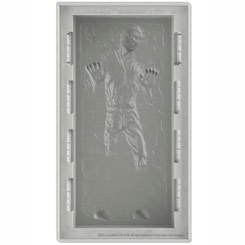 Fantástico molde de silicona con la forma de Han Solo en Carbonita “Han Solo in Carbonite” de Star Wars.