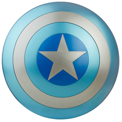 Réplica oficial del escudo del Capitán América Soldado de invierno Marvel Legends. Este precioso escudo azul y blanco Stealth del Capitán América se inspira en el equipo del Capitán América