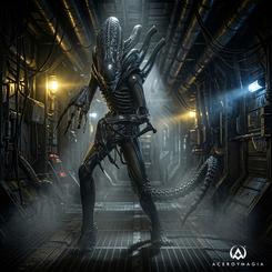 La pesadilla biomecánica abandona la oscuridad con la figura Hot Toys Alien Warrior Deluxe 1/6, una presencia de 38,5 cm preparada para dominar la vitrina. Esta figura Hot Toys Alien Warrior Deluxe 1/6 celebra el 40 aniversario de Aliens 