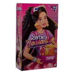 Muñeca Barbie original de Mattel de la colección "Barbie Rewind". Se entrega con peana (la muñeca no se sostiene por sí sola), certificado de autenticidad y otros accesorios en una caja con ventana 
