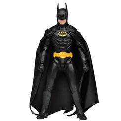 Gotham entra en tu vitrina con una presencia clásica e imponente: la figura de acción Batman 1989 NECA 20 cm recupera la estética oscura y elegante del film de Tim Burton y reproduce el aspecto de Michael Keaton