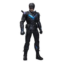 Elegancia acrobática con sello premium. Nightwing irrumpe en la colección con esta Action Figure de escala 1/6 (30 cm) inspirada en Batman: Arkham Knight, una pieza de Hot Toys
