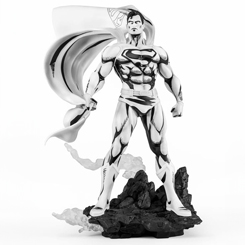Enriquece tu colección con la impresionante estatua de PVC de Batman de la serie "DC Heroes", versión Superman Black & White para la SDCC 2024. Esta pieza de aproximadamente 30 cm