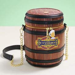 Transporta la magia de Hogsmeade allá donde vayas con este espectacular bolso bandolera de Butterbeer, inspirado en el emblemático brebaje del universo Harry Potter. Diseñado por Loungefly con un nivel de detalle extraordinario