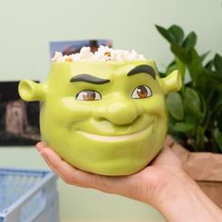La sonrisa verde aparece antes incluso de tocar la mesa, y el bowl 3D Shrek convierte una pieza cotidiana en un objeto con presencia propia. Su rostro modelado en relieve, brillante y expresivo, atrapa la mirada como una pequeña escena de cine