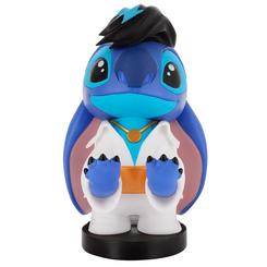 Aloha con traje blanco y tupé: el Cable Guy Stitch Elvis convierte tu escritorio en un mini escenario de rock mientras mantiene tus dispositivos en su sitio. Con 20 cm de altura, está pensado para sujetar