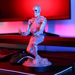 Acabado cromado, mirada roja y actitud implacable: el Cable Guy The Terminator convierte tu escritorio en zona de misión mientras mantiene ordenados tus dispositivos. Con 21 cm de altura