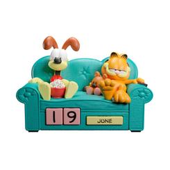 El Calendario Perpetuo 3D de Garfield es el accesorio perfecto para los amantes del gato más perezoso y sarcástico del mundo. Con un diseño tridimensional detallado, este calendario captura la esencia de Garfield