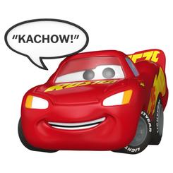 La Figura POP Disney Pixar Cars Lighting McQueen transforma al célebre coche rojo de Cars en una pieza de vinilo con detalles que remiten directamente a su imagen de competición.