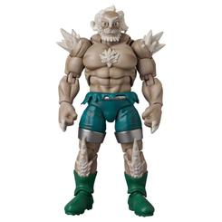 Figura articulada de Doomsday basada en The Death of Superman, fabricada por Medicom Toys para la línea MAFEX. Mide aproximadamente 19 cm y reproduce su musculatura y características protuberancias óseas.