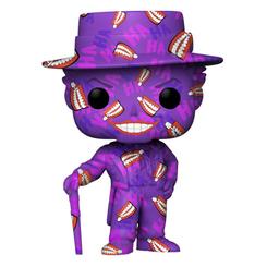 Figura The Joker realizada en vinilo perteneciente a la línea Pop! de Funko. La figura tiene una altura aproximada de 9 cm., y está basada en POP! Artist  La línea de figuras POP! 