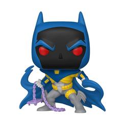 Poder nocturno en la palma de tu mano. La Figura POP DC Comics Knightfall Batman captura la ferocidad de la saga que marcó a toda una generación, con el icónico casco afilado, el traje azul y negro 