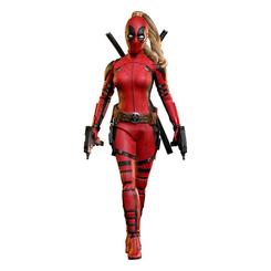 Incorpora a tu colección la figura de Ladypool de la película "Deadpool & Wolverine", de la línea "Movie Masterpiece". Con una altura aproximada de 30 cm y escala 1/6, 