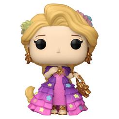 El cabello dorado y los tonos violetas convierten esta figura POP Disney Princesas Rapunzel en un punto de luz dentro de cualquier vitrina. La figura Funko POP Rapunzel recoge la personalidad alegre del personaje mediante una pose delicada