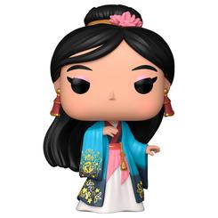 Elegancia guerrera en tamaño compacto, así se presenta la Figura POP Disney Princesas Mulan de Funko: un diseño en vinilo con acabado limpio, colores vibrantes y detalles florales que realzan su look ceremonial antes de convertirse en heroína. 