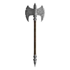 Desata la furia de la batalla con este hacha de bárbaro inspirada en Dungeons & Dragons, elaborada en espuma de alta densidad para ofrecer una experiencia visualmente imponente y completamente segura. 