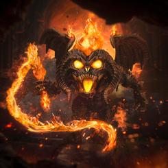 Convierte tu colección en un abismo de poder con el Balrog de Iron Studios, una figura PVC de la línea ‘Mini Co.’ de 17 × 14 × 14 cm que plasma con detalle la furia ígnea y las alas demoníacas del legendario Señor del Fuego. 