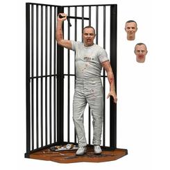 Incorpora a tu colección de terror una pieza verdaderamente icónica con esta figura de acción de Dr. Hannibal Lecter, inspirada en la inolvidable escena de escape de *El silencio de los corderos*.