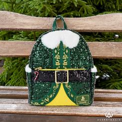 ¡Celebra el espíritu navideño con estilo gracias al mini backpack Buddy Sequin Cosplay de Elf diseñado por Loungefly! Este encantador bolso inspirado en el querido personaje de la película Elf