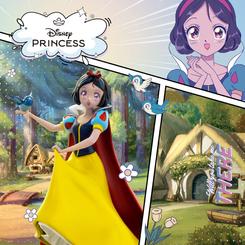 Brillo de cuento para tu colección. La estatua Blancanieves 17 cm de la serie Anime Princess captura la magia del clásico con un acabado digno de vitrina: fabricada en PVC de alta calidad y pintada a mano con mimo