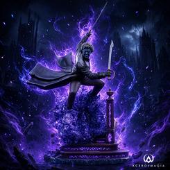 Con dos espadas en pleno movimiento y el característico efecto de teleportación a sus pies, la Statue Nightcrawler Avengers: Doomsday BDS Art Scale 1/10 convierte a Kurt Wagner en el centro de una escena de acción compacta y muy vertical.