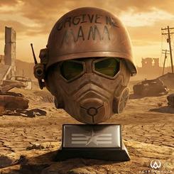 Diseñado para transmitir la dureza del yermo y el respeto que imponen los soldados de élite de la Nueva República de California, el casco Fallout NCR Desert Ranger es una pieza de coleccionismo 
