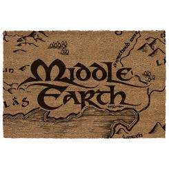 El mapa empieza en la puerta, antes incluso de cruzarla. Este felpudo Middle Earth El Señor de los Anillos convierte una entrada cotidiana en una pequeña escena de colección, con el trazo oscuro del mapa sobre fibra de coco natural y una presencia visual 