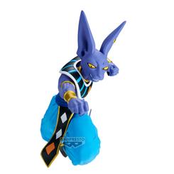 Golpe divino en pleno vuelo: la Figura Beerus Match Makers de Dragon Ball Super congela al dios de la destrucción en una embestida precisa, con esculpido afilado en rostro y manos