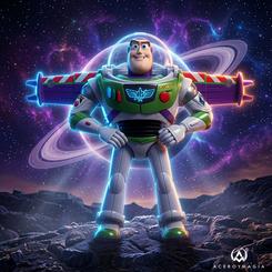 El traje blanco, verde y morado vuelve a ocupar la escena con esa energía optimista que define al guardián espacial más reconocible de Pixar. Esta figura Deluxe Buzz Lightyear Toy Story 5 de 30 cm en español 