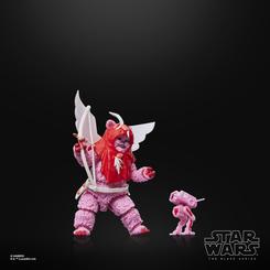 Ewok Valentine’s Day Edition de Star Wars The Black Series llega en 15 cm con un acabado premium que brilla en vitrina: pelaje rosa, tocado rojo, alas de tela y una presencia inspirada en Cupido