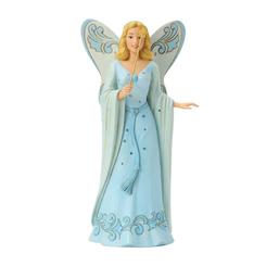 Jim Shore captura la luminosidad y la ternura del Hada Azul de Pinocho en esta elegante figura de 25,5 cm, esculpida en resina de alta calidad. Su vestido celeste luce intrincados motivos florales 