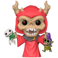 La figura POP Disney El Caldero Negro Horned King with Creeper de 9 cm captura la ominosa presencia del Rey Atronador en vinilo de alta calidad, con su túnica roja, cuernos imponentes