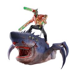 La figura Ichibansho Chainsawman Beam golpea primero por la escena y después por el detalle. Denji, las motosierras desplegadas y Beam convertido en criatura salvaje crean una composición de 23 cm pensada para ocupar el centro de una colección.
