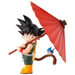 Con un estilo encantador y una escena que transmite aventura y nostalgia, esta figura Dragon Ball representa uno de los momentos más entrañables de los inicios de la serie.