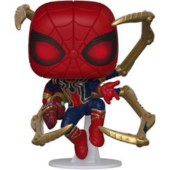 Un momento decisivo del UCM capturado en vinilo: esta Figura POP de Iron Spider con Nano Gauntlet recrea a Peter Parker en Vengadores: Endgame con el traje avanzado y los brazos mecánicos 