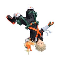 Con la intensidad explosiva que lo caracteriza, esta figura Maximatic de Katsuki Bakugo de 17 cm captura al héroe de My Hero Academia en pleno uso de su Quirk “Explosión”. 